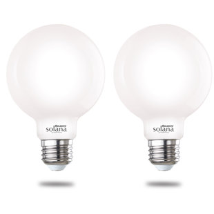 BULBRITE SOLANA 60 Watt Equivalent G25 E26/Medium (Standard) 2700K LED Smart Bulb (Set of 2)