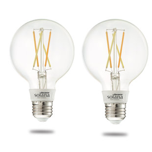 BULBRITE SOLANA 60 Watt Equivalent G25 E26/Medium (Standard) 2700K LED Smart Bulb (Set of 2)