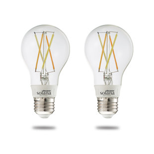 BULBRITE SOLANA 40 Watt Equivalent A19 E26/Medium (Standard) Dimmable LED Smart Bulb (Set of 2)