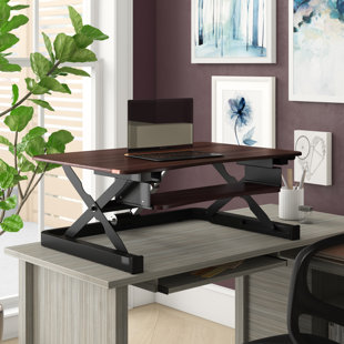 APEXDESK Electric Height Adjustable Standing Desk Converter