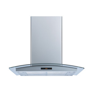 WINFLO H101B Series 30" 500 CFM Convertible Island Range Hood in Stainless Steel