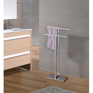 INROOM DESIGNS Mertzon Modern Metal Free-Standing Towel Rack Stand