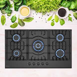 Empava 36" Black 5 Burner Cooktop