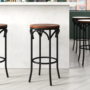 BFM SEATING Henry Solid Wood 30'' Stool