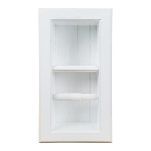 TIMBER TREE CABINETS Butler Double Recessed Toilet Paper Holder