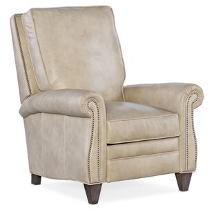 BRADINGTON-YOUNG Reddish Leather Recliner