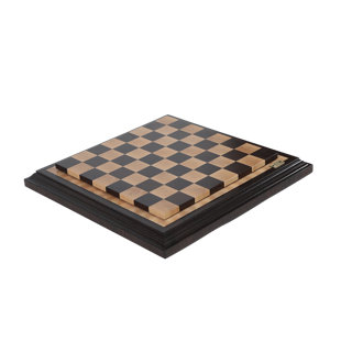A & E MILLWORK Handmade Brown/Beige Chess Board Game