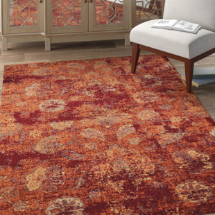 BUNGALOW ROSE Farwa Crimson Rug