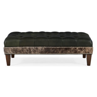 BRADINGTON-YOUNG XL Rects Leather Ottoman