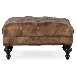 BRADINGTON-YOUNG Fair-N-Square Leather Ottoman