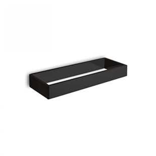 WS BATH COLLECTIONS Icelle Metal Floating Shelf with Towel Bar