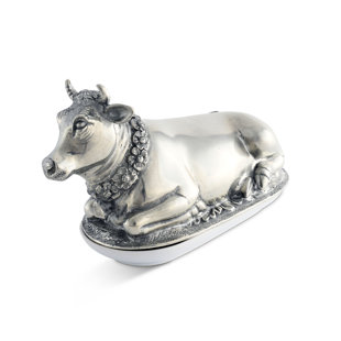 Vagabond House Garden Friends Pewter Butter Dish