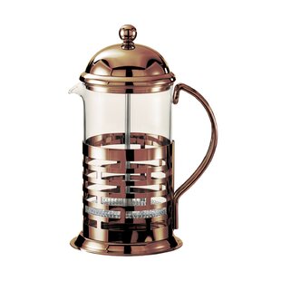 SERVICE IDEAS Brick Stainless and Glass Brick French Press