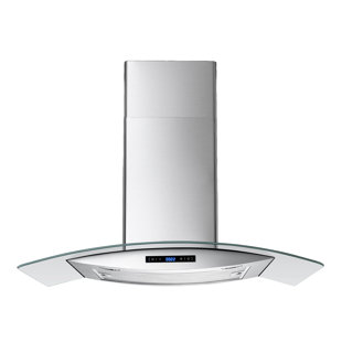WINFLO W102B Series 30" 500 CFM Convertible Wall Mount Range Hood in Stainless Steel