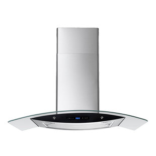 WINFLO W102B Series 30" 500 CFM Convertible Wall Mount Range Hood in Stainless Steel