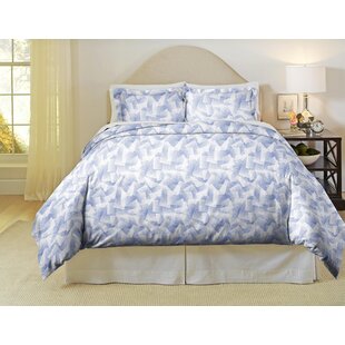 POINTEHAVEN Valentina Percale Abstract Sheet Set