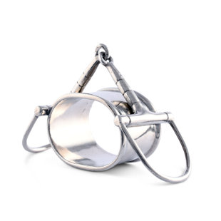 VAGABOND HOUSE Equestrian Metal Napkin Ring