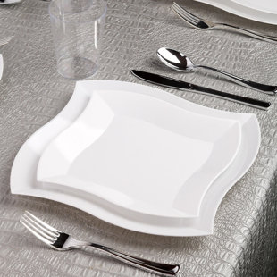 SMARTY HAD A PARTY Plastic Disposable Appetizer Plate (Set of 120)