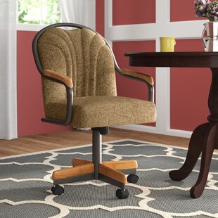 CASTER CHAIR COMPANY Britney Swivel & Tilt Caster Dining Arm Chair