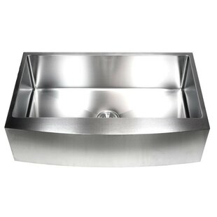 EMODERN DECOR CozyBlock 36'' L Farmhouse / Apron Double Bowl Stainless Steel Kitchen Sink