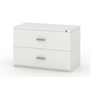 FRIANT My-Hite Steel Lateral Filing Cabinet with 2 Drawers, Interlock System, Glide Suspension