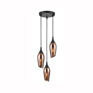 CORRIGAN STUDIO Corbin 3 - Light Black Cluster Pendant
