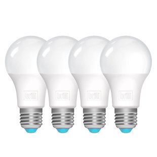 BRILLI WELLNESS LIGHTING Charge Up 75 Watt Equivalent A19 E26/Medium (Standard) Dimmable 5000K LED Bulb (Set of 4)