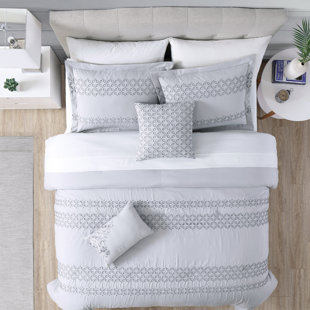 Modern Threads 5 Piece Embroidered Comforter Set Kensington