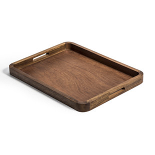 UNION RUSTIC Kalmar Home Acacia Wood Rectangle Serving Tray
