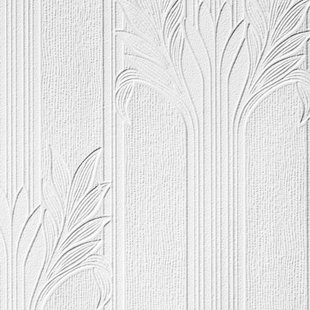 EAST URBAN HOME Wildacre 10m L x 53cm W Floral and Botanical 3D Embossed Roll Wallpaper