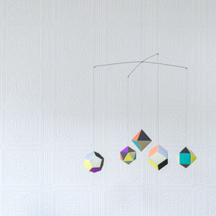 EAST URBAN HOME Turner Tile 10m L x 53cm W Damask 3D Embossed Roll Wallpaper