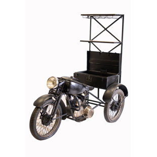 ERUG OUTLET Solid Wood Bar Cart