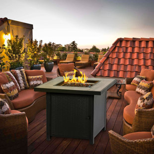 HEATMAXX Steel Propane Fire Pit Table