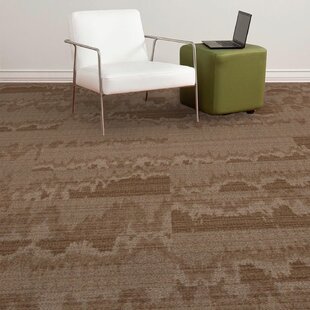 EF CONTRACT Splash 12'' W x 48'' L Multi Level Loop Nylon Carpet Tile