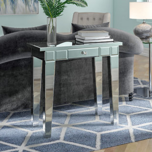 FAIRMONT PARK 85cm Slim Console Table for Living Room Furniture, 1 Drawer Wooden Hallway Table