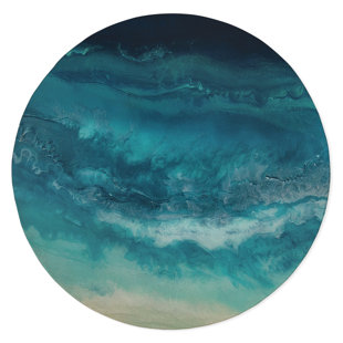 KAVKA DESIGNS Hawaiian Water Resistant Chair Mat with Straight Edge for Firm Surfaces