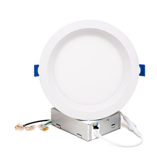 MW LIGHTING 6" Ultra-Slim Selectable CCT Remodel or New Construction IC LED Canless Recessed Lighting Kit