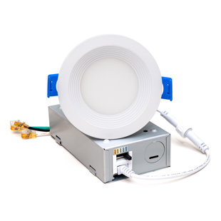 MW LIGHTING 3'' Selectable Color Temperature Dimmable Air-Tight IC Rated LED Canless Recessed Lighting Kit