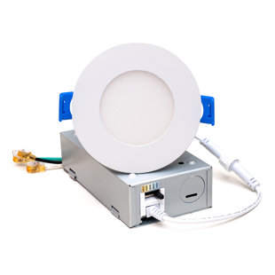 MW LIGHTING 3" Ultra-Slim Selectable CCT Remodel or New Construction IC LED Canless Recessed Lighting Kit