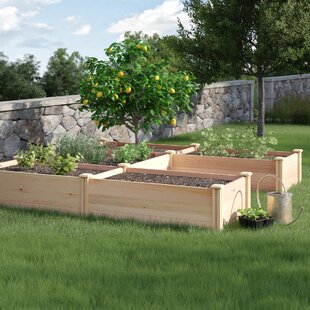 GREENES FENCE Wood Raised Garden Bed