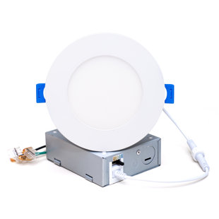 MW LIGHTING 4'' Selectable Color Temperature Dimmable Air-Tight IC Rated LED Canless Recessed Lighting Kit