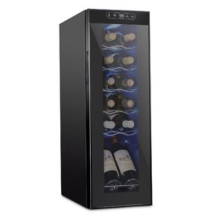 Schmécké Single Zone 9.9'' Freestanding 12 Bottle Wine Refrigerator