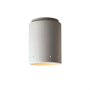 JUSTICE DESIGN GROUP Bisque LED Outdoor Flush Mount