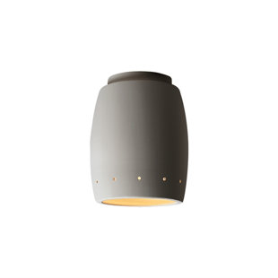 JUSTICE DESIGN GROUP Bisque LED Outdoor Flush Mount