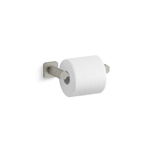 KOHLER Parallel™ Pivoting Toilet Paper Holder, Wall-Mount Bathroom Toilet Paper Holder