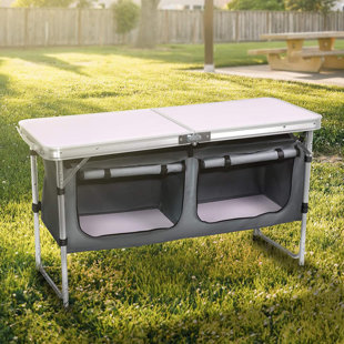 BRING HOME FURNITURE 47.5'' Rectangular Adjustable Folding Table