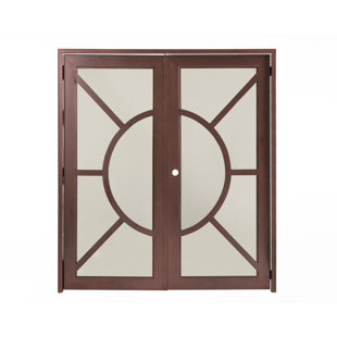CUSTOM IRON DOOR PROS Kronos Glass Iron Front Entry Doors (Set of 2)