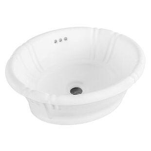 Winfield Products 15.75'' White Ceramic Oval Bathroom Sink with Overflow