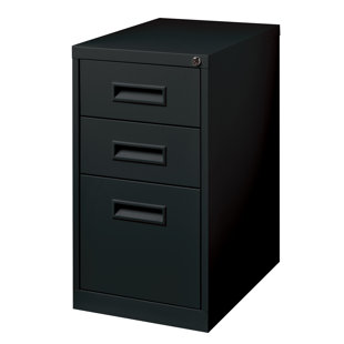 COMMCLAD 15'' Wide 3 -Drawer Mobile Steel File Cabinet