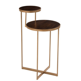 WILLISTON FORGE Kwak Iron and Mango Wood Side Table